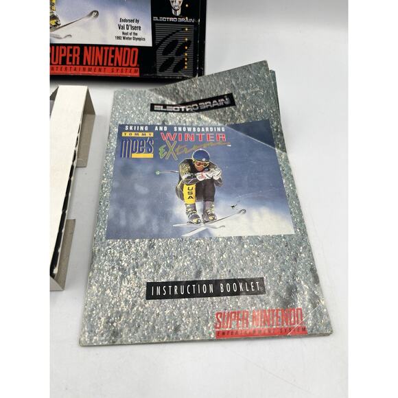 Tommy Moe's Winter Extreme: Skiing & Snowboarding Super Nintendo SNES Complete! - Picture 3 of 16
